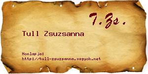 Tull Zsuzsanna névjegykártya