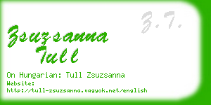 zsuzsanna tull business card